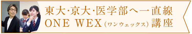 東大・京大・医学へ一直線ONE WEX（ワンウェックス）講座