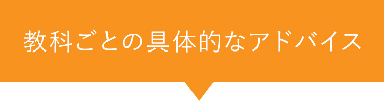教科ごとの具体的なアドバイス