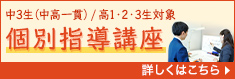 個別指導講座 中3生（中高一貫）／高1・2・3生対象 詳しくはこちら