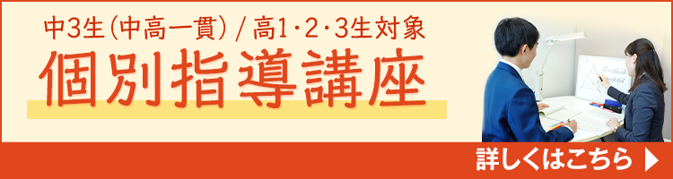 個別指導講座 中3生（中高一貫）／高1・2・3生対象 詳しくはこちら