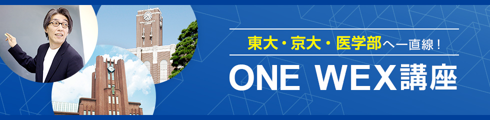 東大・京大・医学部へ一直線！ ONE WEX講座