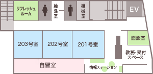 フロアマップ2階