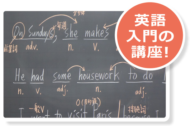 英語入門の講座!