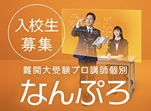 入校生募集 難関大受験プロ講師個別なんぷろ