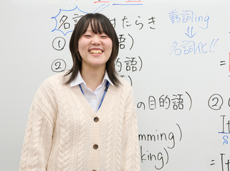 教室担当 石橋 リザ（担当教科 英語）