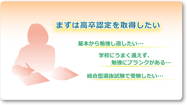 「高卒認定からの大学進学」ひとりひとりの状況にあわせたサポートの様子を紹介します