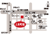 上本町校アクセスマップ